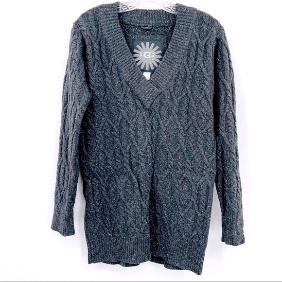 Ugg cashmere merino wool longline cableknit - Picture 2 of 9